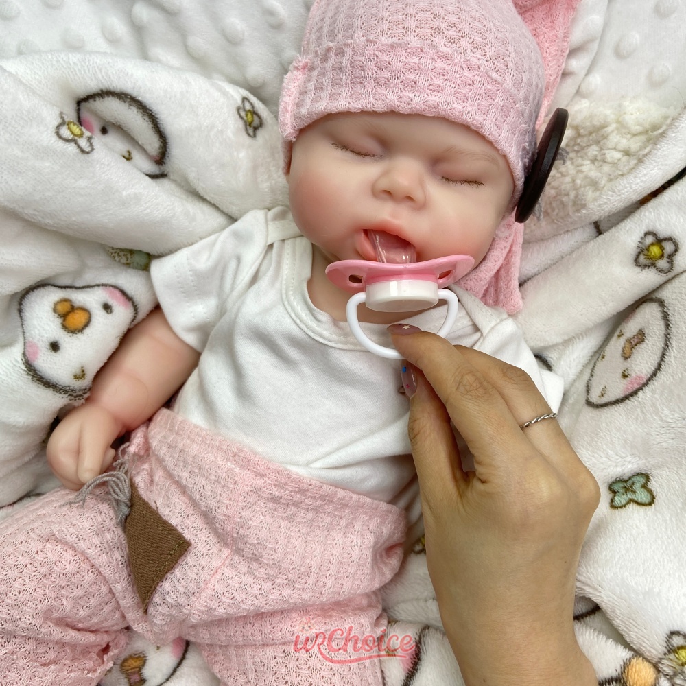 Chubby 47cm Open Mouth Silicon - Reborn Baby Doll Silicone Realistic 评论和价格