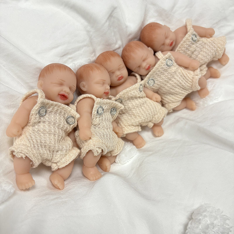 5pcs/set 4inches Handmade High - Reborn Baby Doll Silicone Realistic 评论和价格