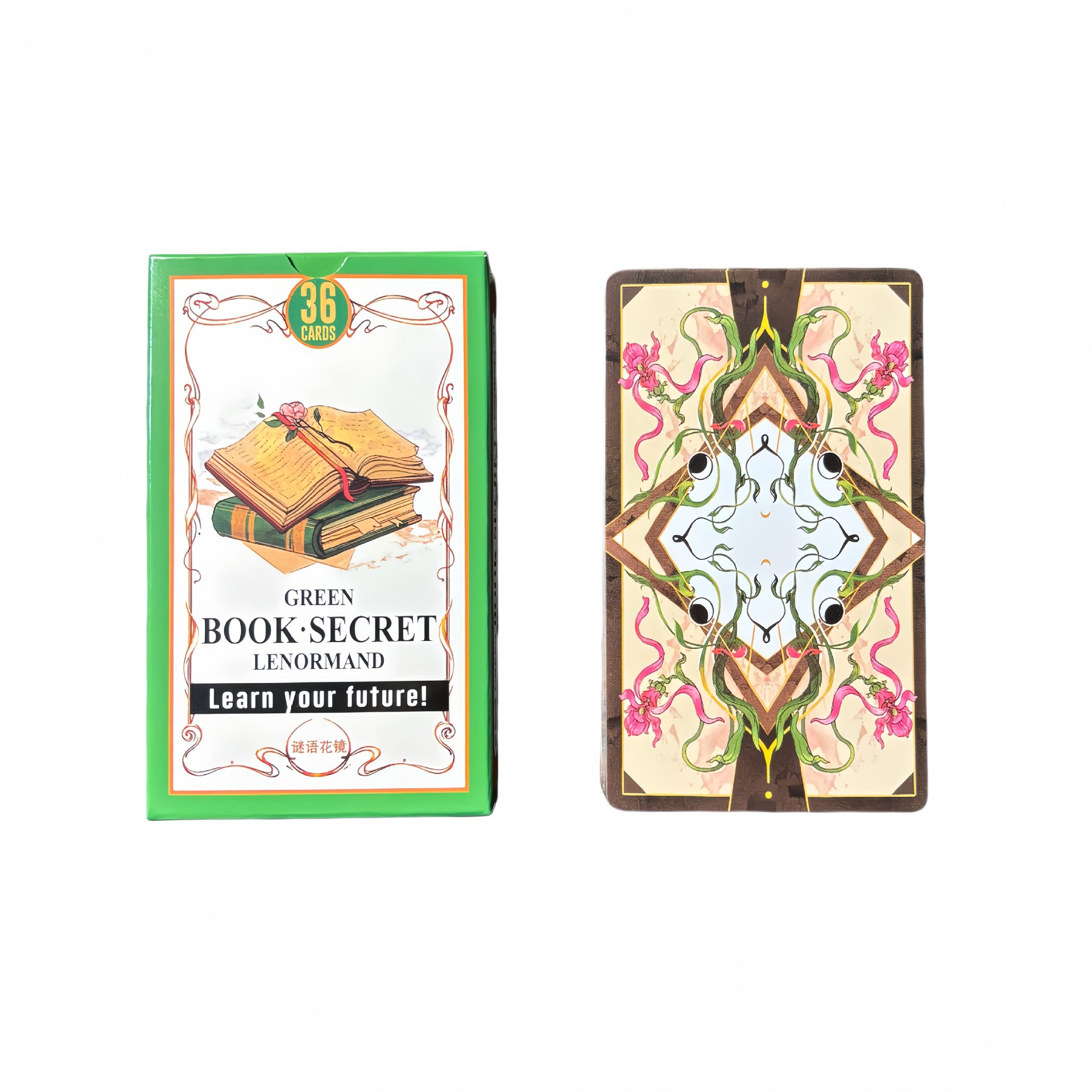 Green Book Secret Lenormand Or - Tarot Cards Deck With Guidebook 评论和价格