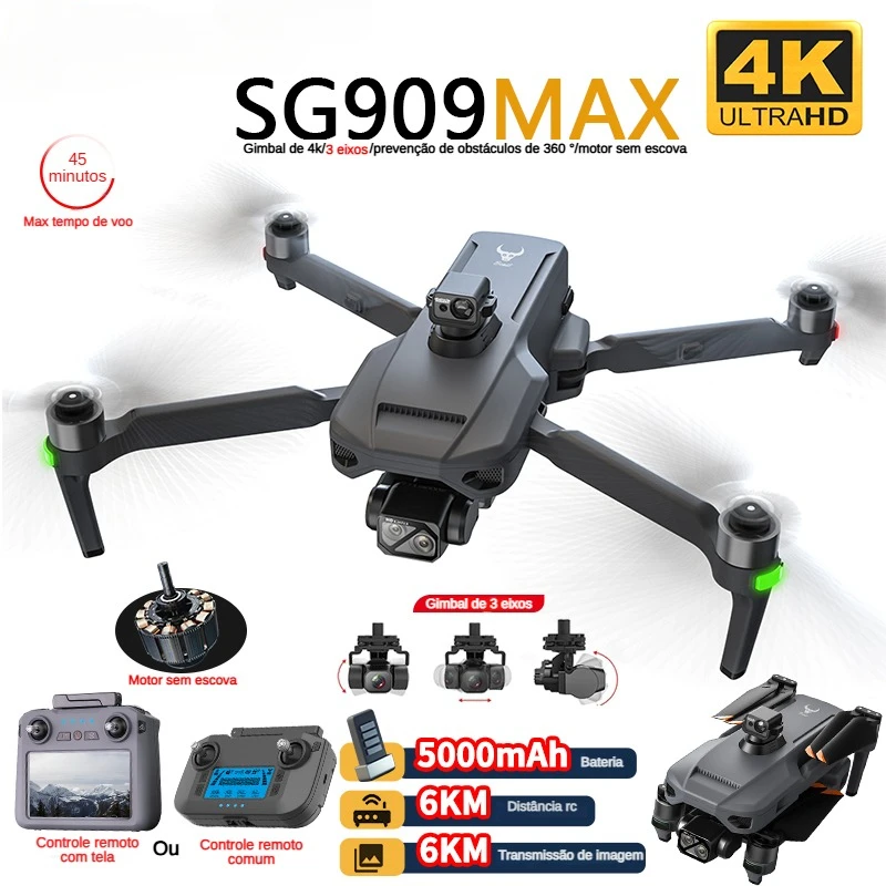 ZLL SG909 SG909MAX Professiona - Fpv Brushless Rc Drone 4K 评论和价格