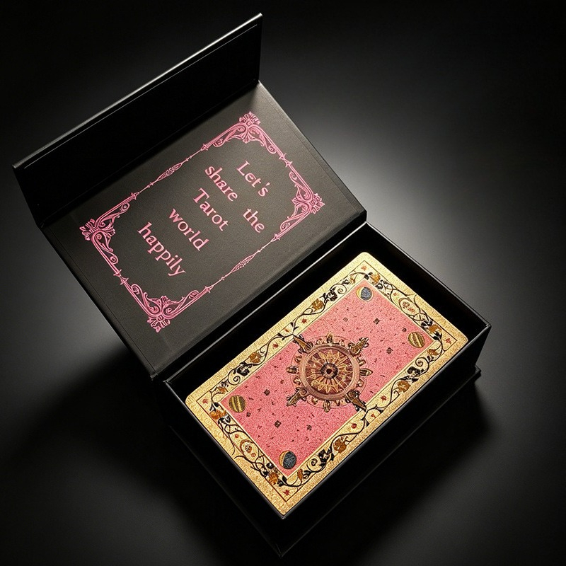 Pink & Rose Gold Classic Tarot - Tarot Cards Deck With Guidebook 评论和价格